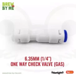 6.35mm One Way Check Valve (Gas) - Duotight